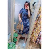 ราคา Sale 680 เดรสยาวระบาย คอจีน แขนพอง ลายดอก (4419607768)