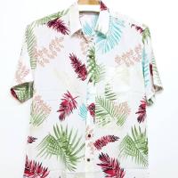 ราคา เสื้อฮาวาย ลายใบไม้ สีขาว (3618894263)