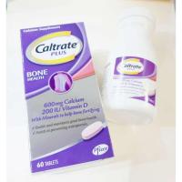 ราคา Caltrate plus 600 mg. แคลเทรต พลัส วิตามิน ดี 60เม็ด (44900706848)