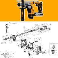 ราคา DEWALT DCH172N อะไหล่ PART-1 (58050123273)