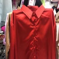 ราคา เสื้อเชิ้ตสีแดงสดผ้าซาติน (3125073712)