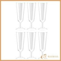 ราคา WOW 6x โปร่งใสแชมเปญขลุ่ยแก้วแชมเปญวัสดุพลาสติกแก้วแชมเปญค็อกเทลถ้วยสําหรับงานแต่งงานวันเกิด Ca (50255755945)