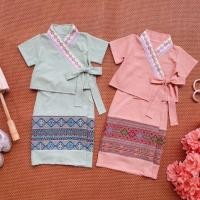 ราคา (รหัสMn) ชุดไทยล้านนา ชุดพื้นเมืองล้านนาเด็ก (ไม่รวมประดับ) (24179317616)