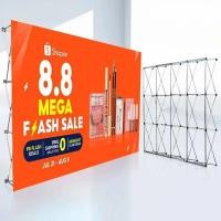 ราคา Popup Pull Frame Backdrop ขาตั้งฉากแบล็คดรอป 3x3 3x4 ฟูเฟรม(ตรง) Pop Up แบบพกพาฉากหลัง ป้ายออ ป้ายออกบูธ อุปกรณ์จัดบูธ (25608982843)