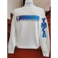 ราคา เสื้อยืดแขนยาวมือสอง Long Sleeve เสื้อยืดวินเทจ YMCA ป้าย HANES (28503172131)