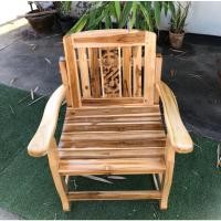 ราคา Sukthongแพร่ เก้าอี้ไม้สัก 50x54ซม.สูงถึงพนักพิง 85ซม. เก้าอี้ห้องรับแขก เก้าอี้เข้าชุดโซฟา พนักพิงลายไทย สีสักธรรมชาติ (10476727671)