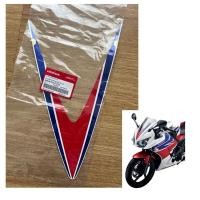 ราคา สติกเกอร์ติดแฟริ่งหน้า สีแดง น้ำเงิน Honda cbr300R แท้ (25730875111)