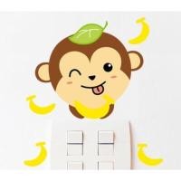 ราคา สติ๊กเกอร์ติดสวิตช์ไฟ ลายลิงแลบลิ้น (152845189)