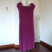 ราคา Dress ยาว สีชมพูอมม่วง (2898946943)