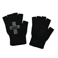 ราคา Crazy Punk ถักถุงมืออะคริลิคนุ่ม Embellished รูปแบบ Fingerless ออกแบบยืดหยุ่นสีทึบ Unisex เครื่องประดับมือ (50352594766)