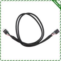 ราคา [PraskuMY] MagiDeal USB 2.0 9pin To9-pin Male To Female USB Extension Cable Black 50cm (44177656763)