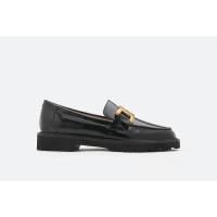 ราคา PAZZION 3553-1 BLACK VINTAGE CHAIN EMBELLISHED LOAFERS (56855142785)