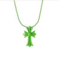 ราคา CHROME HEARTS SILICONE NECKLACE - GREEN (25965549769)