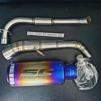 ราคา คอท่อสแตนเลส Honda MSX MSX-SF Demon125 พร้อม ปลายท่อ SC กระป๋องสีไทเท เสียงแน่น งานสวยแข็งแรง (18670247560)