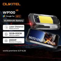 ราคา World premieOukitel WP100 โทรศัพท์ที่ทนทาน 33000mAh เรนจ์ไฟเลเซอร์ในตัว 200MP กล้องสมาร์ทโฟนโทรศัพท์มือถือ (40716772033)