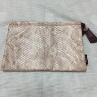 ราคา กระเป๋าเครื่องสำอางลายหนังงูสีชมพู eSpoir แท้ (1890564895)