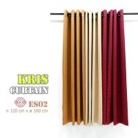 ราคา ผ้าม่านสำเร็จรูป ผ้าม่านตาไก่ ลายจุด เนื้อ Poly-Cotton รหัส ES02 ขนาด ก 120 x ส 160 ซม. (7818267989)