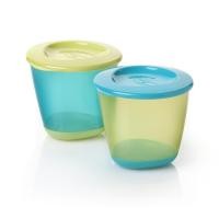 ราคา Tommee Tippee- ถ้วยเก็บอาหารพร้อมฝาปิด แพ็ค 2 (77918625)