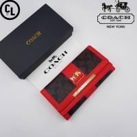 ราคา กระเป๋าตังค์3พับ โค้ชใบยาว กระเป๋าสตางค์ผู้หญิง Coach wallet (15004400657)