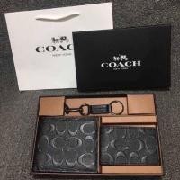 ราคา COACH Short Wallet with Key Set Signature Detail t: กระเป๋าสตางค์ใบสั้น (2568471568)
