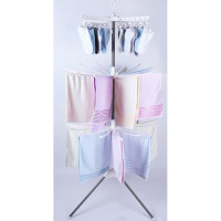 ราคา ราวตากผ้า ราวตากผ้าประหยัดพื้นที่ ตากได้เยอะมาก พับเก็บง่าน แสตนเลสคู่ ผ้าขนหนู ถุงเท้า- ปรับระดับ (3627977761)