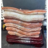 ราคา ✨ หินหมูสามชั้น3.5-4.0kg (Pork Stone) หรือหินอาเกต (Agate)แกะสลักและมีสีสันตามธรรมชาติคล้ายกับเนื้อหมูสามชั้นจริง (54402633324)