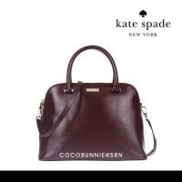 ราคา พร้อมส่ง กระเป๋า KATE SPADE NEW YORK Small Rachelle Bixby Place Satchel in Mulled Wine สีไวน์แดง WKRU3539 (24834380142)