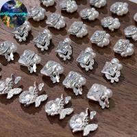 ราคา Strongaroetrtu 2 ชิ้นคริสตัลเล็บแฟ้มเพชร Luxury Heart Square Nail Art Rhinestones อัญมณี Sparkle แก้วเล็บหิน DIY Charms TH (53655650112)