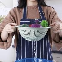 ราคา Thickened Drain Basket Plastic Vegetable Basket Kitchen Fruit And Vegetable Basket Rice Washing Veg (29920367685)