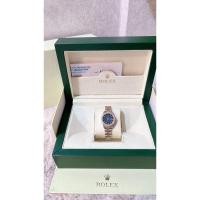 ราคา Used Rolex Lady 26 mm หน้าน้ำเงินไล่เฉด กรอบเพชรแท้ 2 กษัตริย์ สวยงาม หายาก (23761038763)