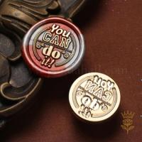 ราคา You Can Do It ทองเหลืองขี้ผึ้งซีลแสตมป์หัว 25 มม. – Journaling, Scrapbooking, งานแต่งงานประตูวันเกิด VQG (50051676177)