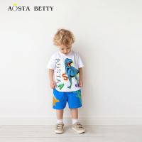 ราคา สูทไดโนเสาร์ลายพิมพ์เก๋ไก๋ เด็กชาย พร้อมกางเกงขาสั้น สูทแขนสั้น (57553803782)