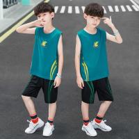 ราคา เด็กชายฤดูร้อนรุ่นwickingแขนกุดกางเกงขาสั้นชุดสูทเด็กกีฬาเสื้อผ้าบาสเกตบอล2021ใหม่เสื้อกั๊กเสื้อ10ปีน้ำ (13154863821)
