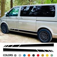 ราคา 2PCS รถประตูด้านข้างสติกเกอร์สําหรับ Volkswagen VW Transporter T3 T4 T5 T6 Camper Van Long Line กราฟิกไวนิล Decals อุปกรณ์เสริม (40878198252)