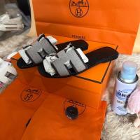 ราคา ❤️Used Like New HERMES Fringed H Canvas Oran Sandals Size 39 เหมาะเท้า24Cm (44150591021)
