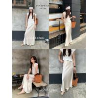 ราคา [ยาว โฟม] กระโปรงผ้าไหมทรงตรงยาว 98 ซม. ทรงบาน ใส่สบายและง่ายต่อการพิกัด อย่า กระโปรงยาวผ้าไหมลําลองสําหรับผู้หญิง (44414562758)