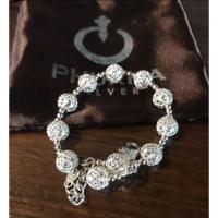 ราคา สร้อยข้อมือเงินแท้ ลายบอลฉลุ (6072166599)