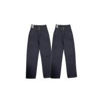 ราคา กางเกงยีนส์ทรงบอยสีดำฟอกเอวสูง(SALE)ผ้าไม่ยืด (25584723589)