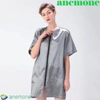 ราคา แอนเมน ร้านตัดผมเสื้อผ้าทํางานผมไม่ติดง่ายซิปร้านทําผมเครื่องแบบ,ขนาดใหญ่ระบายอากาศสั้น/แขนยาวโพลีเอสเตอร์ช่างทําผมเสื้อคลุมช่างทําผมช่างทําผม (56751877647)