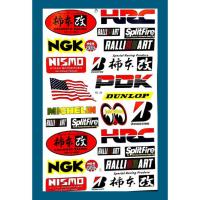 ราคา สติกเกอร์ HRC NGK RALLIART สติกเกอร์แต่งรถ ตกแต่งข้างรถ สำหรับรถมอเตอร์ไซค์ ติดรถยนต์ ติดหมวกกันน็อค โลโก้ Stickers (21074162330)