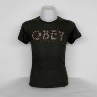 ราคา เสื้อยืด OBEY สีดำ มือสอง แบรนด์แท้ (22737612169)