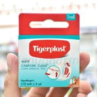 ราคา TIGERPLAST Caripore Clear Clear Surgical Tape (1/2 inch x 5 yd) - ไทเกอร์พลาส เทปแต่งแผล ชนิดใส (1/2 นิ้ว x 5หลา) (4757853407)
