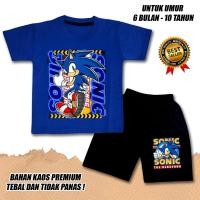 ราคา KATUN BOYS SHORT SLEEVE SUITS GIRLS เสื้อยืด SONIC 2 COTTON DTF CLN สีดํา (29671910779)