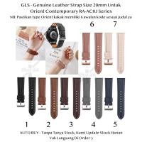 ราคา GLS สายนาฬิกาหนัง 20 มม. สําหรับ Orient Contemporary RA-AC0J Series - สายหนังแท้สําหรับผู้ชายและผู้หญิง (29987920336)
