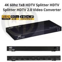 ราคา 4K 60hz 1x8 HDTV Splitter HDTV Splitter HDTV 2.0 Video Converter 1080P สําหรับ PS4 PC DVD To TV MONITORS (55806044411)