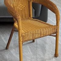 ราคา พนักพิงเก้าอี้80ปีทําด้วยมือในร่มเก้าอี้โต๊ะเก้าอี้ผู้สูงอายุระเบียงหวาย70สันทนาการเก้าอี้หวายกลางแจ้งถัก สอง4ว (26694158162)