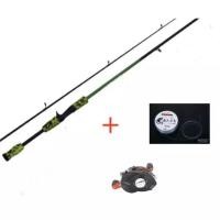 ราคา ชุดเบทตีเหยื่อปลอมด้ามลายพรางสีเขียว 6ฟุต 2ท่อน รอกเบทหยดน้ำหมุนขวาLA200 12+1BB พร้อมสายPE 3.0 100ม. (4935483639)