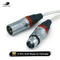 ราคา สาย GOLLEY LION XLR, สายไมโครโฟน XLR ชุบทองชายกับหญิง 3Pin สายไมโครโฟน Balanced เข้ากันได้กับไมโครโฟน Shure SM, Behringer, ระบบลําโพง (53054156130)