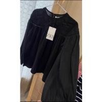 ราคา เสื้อ zara แขนยาวสีดำ (21820373884)