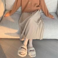 ราคา กระโปรงพลีท เอวสูง สีครีมไข่ไก่ ✨free size กระโปรงสาวหวาน (23266678003)